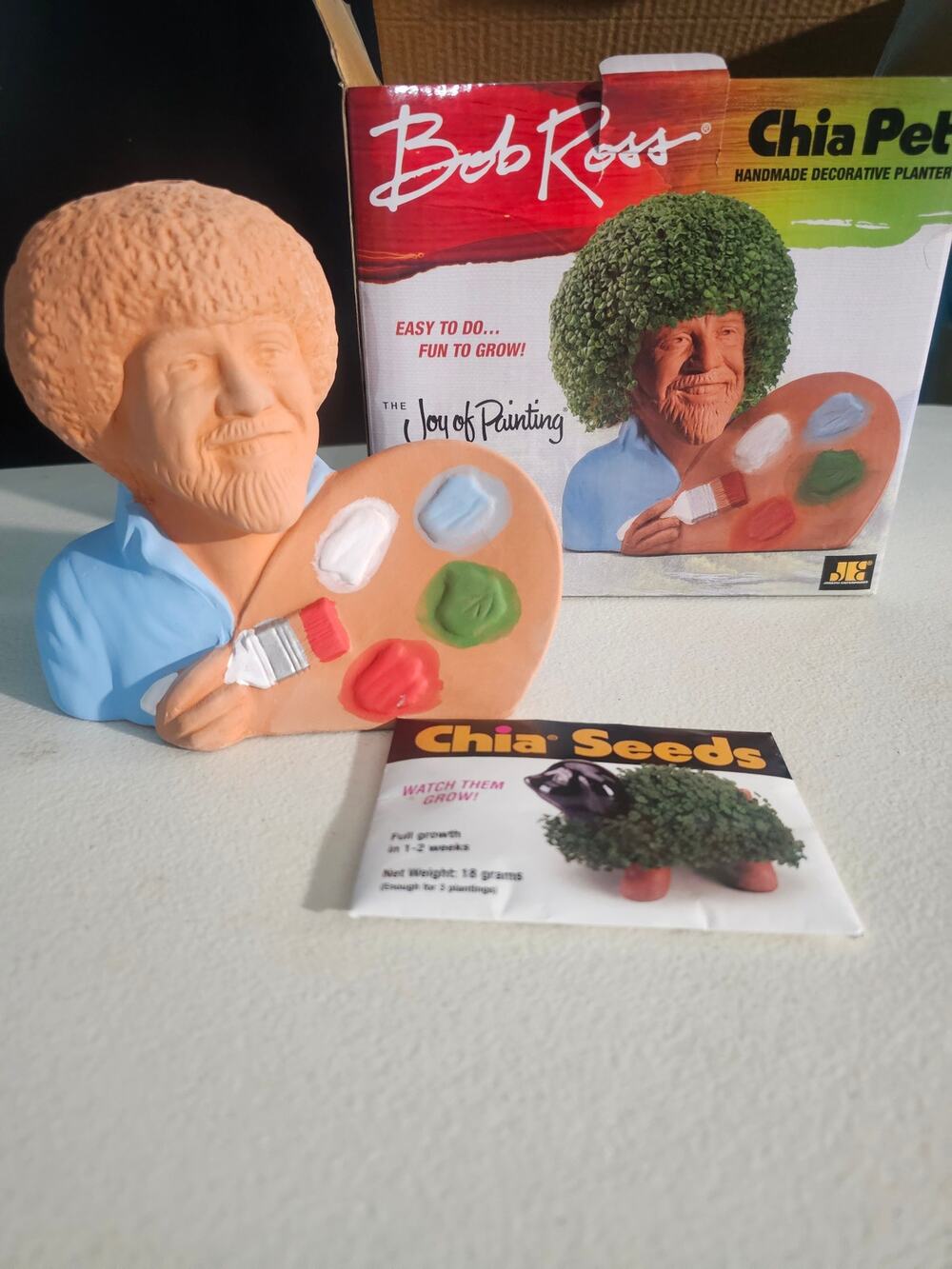 Chia Pet Bob Ross
